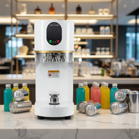 Scelleuse de gobelets en plastique à écran tactile OEM/ODM 500 ml, machine de scellage automatique pour boissons, équipement d'emballage, scelleuse de bocaux