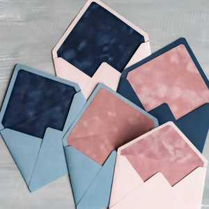 Various Colors Wholesale <b>Small</b> MOQ Handmade Paper Envelopes with Velvet Lining - Product Image 3