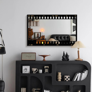 <span class=keywords><strong>Espejo</strong></span> de Pared con Marco de Película, Decoración Moderna para Colgar en la Pared del Hogar - Product Image 3