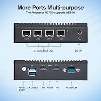 Dispositivo de Firewall sin Ventilador J3710 4C/4T, 4 Puertos LAN I226, Enrutador de Red, Compatible con PF-Sense AES NI HD/VGA/Wi-Fi
