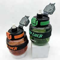 Bouteille d'eau de sport sans BPA avec large ouverture, personnalisable avec logo, pour la gym et le fitness, utilisation à une main
