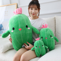 En stock, super doux, mignon, kawaii, vente en gros, peluche, dessin animé, peluche, oreiller, jouet en peluche, plante cactus