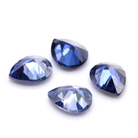 Zircone cubique de haute qualité, taille poire, couleur spéciale, 2x3mm-10x14mm, Tanzanite / Vert / Bleu aqua / Marron pour bijoux