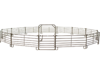 Panneau de clôture Iron Horse de 12 pieds, traité thermiquement, style ranch australien, pour enclos à chevaux et corral pour bétail avec modélisation 3D