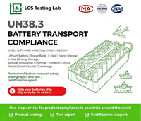 Service de certification UN38.3 pour rapports d'essai de batteries au lithium, FDS (fiche de données de sécurité), transport aérien et maritime, identification des marchandises dangereuses, laboratoire