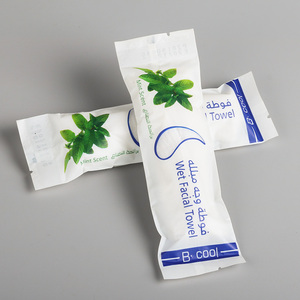 Hương Bạc Hà 100% <span class=keywords><strong>Cotton</strong></span> Hãng Hàng Không Quán Cà Phê Cửa Hàng Khăn Ướt Mặt Tươi Mát Làm Mới Khăn Giấy - Product Image 2