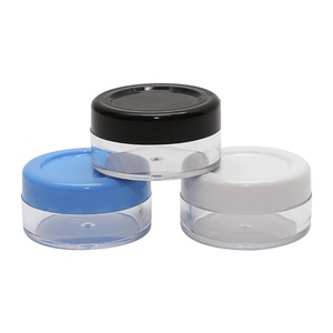 10/20/30/50g Makeup Organizer <b>Boxes</b> Clear Plastic Jewelry Bead Storage Box Portable Small Round Cosmetic Container Jars 2.5ML - Product Image 4