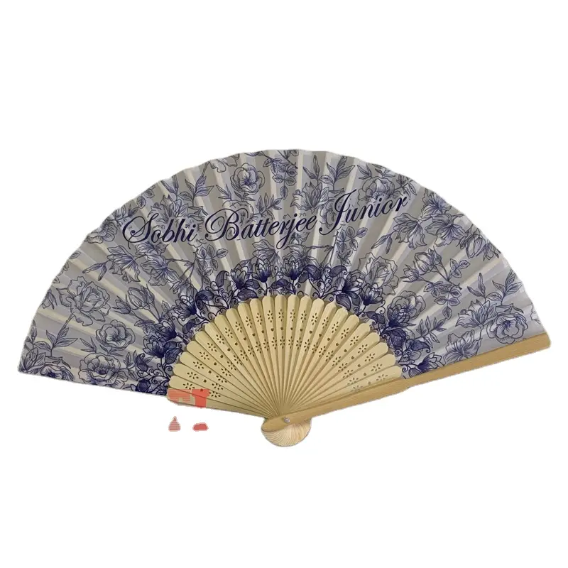 Gepersonaliseerde Afdrukken Lage Prijs Folding Fan Hand Bamboe