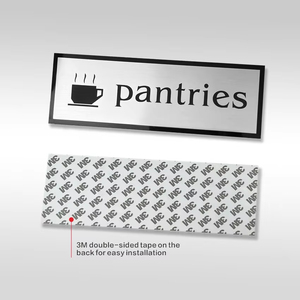 Insegna Luminosa Moderna BOYANG per Numeri di Piano, Sistema di Segnaletica per Edifici, Design in Acrilico con <span class=keywords><strong>Braille</strong></span> ADA - Product Image 4