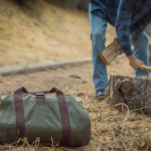 Free Sample waxed nylon <b>log</b> carrier tote bag Indoor <b>Fireplace</b> Firewood Totes <b>Log</b> <b>Holders</b> - Product Image 4