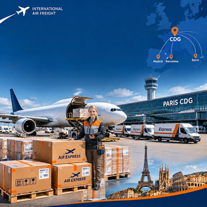 บริการขนส่งสินค้าทางอากาศแบบ DDP จากจีน ตัวแทนขนส่งด่วน UPS DHL จากจีนไปยังสหรัฐอเมริกา สหราชอาณาจักร ค่าขนส่งทางอากาศราคาถูกไปสเปน - Product Image 1