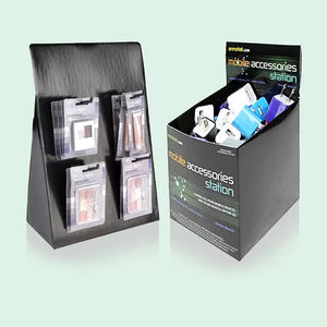 Holidaypac <span class=keywords><strong>ร้าน</strong></span>ค้าปลีกที่กําหนดเองกระดาษแข็งโทรศัพท์มือ<span class=keywords><strong>ถือ</strong></span>อุปกรณ์เสริมโทรศัพท์มือถือเคาน์เตอร์ชั้นวางจอแสดงผล - Product Image 2