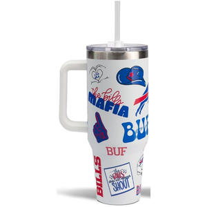 Vaso Térmico para el Día del Partido, Vaso con Brillo en los Colores del Equipo Baltimore Ravens, Taza de Viaje Aislada de 40oz con Tapa y Pajita, Taza de Café para Oficina y Auto - Product Image 3