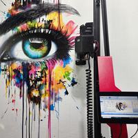 Imprimante Murale Friankor MK01 Portable 5D à Jet d'Encre, Machine d'Impression Murale Automatique Directe sur Mur pour Usage Domestique et Commercial Artistique