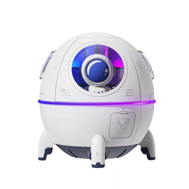 Wholesale Cute Design Space Capsule Humidifier USB Rechargeable Mini Portable Ultrasonic Air Humidifier With Led Light