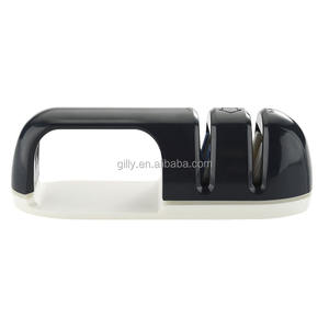 Afilador de cuchillos de 2 etapas de cocina popular 2025, afiladores de cuchillos de borde malvado profesional con ranura para afilar piedra - Product Image 5