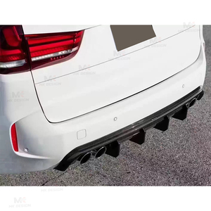 Difusor Trasero de Fibra de Carbono Estilo V para <span class=keywords><strong>BMW</strong></span> <span class=keywords><strong>X5M</strong></span> F85 X6M F86 <span class=keywords><strong>2015</strong></span>-2018, Alerón Trasero, Estilo de Auto - Product Image 6