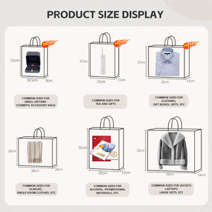 Bolsa de embalaje de papel hecha por el fabricante de Guangzhou con <span class=keywords><strong>mango</strong></span> Robbon Bolsas de compras de embalaje de papel de gran tamaño para regalo - Product Image 3