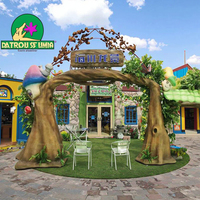 Taille personnalisée Porte décorative du parc des dinosaures Entrée du parc Dino pour l'intérieur et l'extérieur
