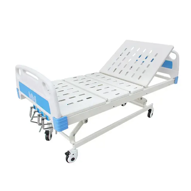 Best-seller Cama de Hospital de Fábrica Multifuncional com Quatro Rocker Manual Tilting Mecanismo Feito de Metal e ABS