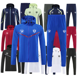 Benutzer definiertes Logo New Winter Warm halten Fußball Wind breaker Fußball Trainings jacke für Männer Fußball jacke mit Kapuze - Product Image 4