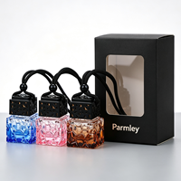 Flacon diffuseur de parfum pour voiture, vide, en verre carré dégradé, 10 ml, pour la vente en gros
