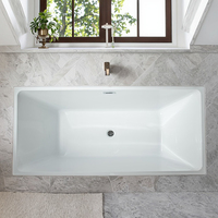 Baignoire autoportante ovale moderne en acrylique blanc pour 1 personne, écologique, avec fonction massage, garantie 5 ans, pour appartement intérieur
