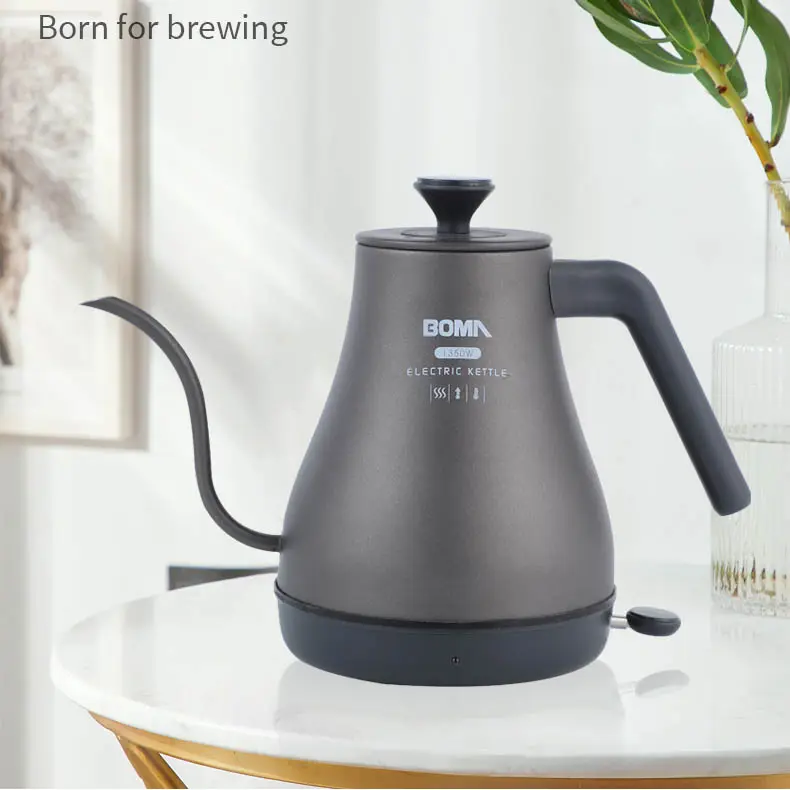 BOMA 2021 New Design 1.2L Goose Neck Electric Kettle Variable Temperature Quick Heating Electric Boiling Pot For Coffee/Tea