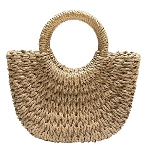 Bolso de paja retro de gran capacidad para mujer, estilo retro, de moda, con dos correas, de encaje, para invierno, tendencia transfronteriza, estilo celebridad de internet - Product Image 5
