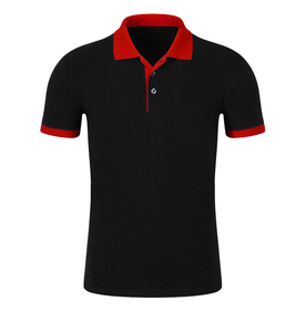 Chemise à polos en coton polyester de haute qualité pour hommes T-shirt brodé anti-rides tissu tricoté pour T-Shirt polo - Product Image 2