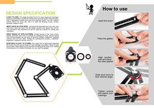 बहु-कार्यात्मक डिय एल्यूमीनियम छह-पक्षीय शासक उपयोगी मूल लोकेटर लकड़ी के लिए लोकेटर - Product Image 5
