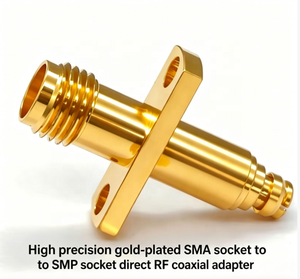 S <span class=keywords><strong>ma</strong></span>/SMP-KFKC1 S <span class=keywords><strong>Ma</strong></span> แจ็ค SMP 2-Hole การติดตั้งแปลน RF COAXIAL อะแดปเตอร์ชุบทองสำหรับการทดสอบไมโครเวฟ - Product Image 3
