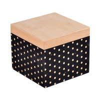 Boîtes cadeaux emboîtables personnalisées OEM, boîte à couvercle en bois carré, ensemble de boîtes emboîtables enveloppées de tissu pour l'emballage de cadeaux