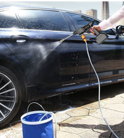Pistolet de lavage haute pression portable sans fil pour voiture 21VF, rechargeable, auto-amorçant, en plastique, 8MPa, 6000mAh, complet