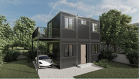 Maison modulaire en conteneur à structure en acier de 20 pieds, assemblage rapide, durable et stable pour une utilisation résidentielle et industrielle à long terme, 4 chambres