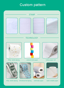 Benutzer definierte Einweg-3-fach Toiletten papierrolle Umwelt freundliches Zellstoff material aus jungfräulichem Holz Weich wasser löslich, umwelt freundlich hergestellt - Product Image 4