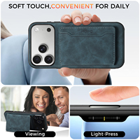 Étui portefeuille magnétique Denior OEM/ODM personnalisé en similicuir PU vintage avec protection antichute pour les séries Apple 17/16/15/14/13/12