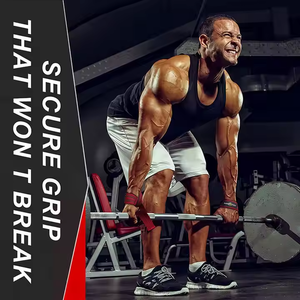 Custom Logo Adjustable <b>Lifting</b> Wrist <b>Straps</b> Non-Slip Gym Training Powerlifting Fitness Equipment Weightlifting <b>Strap</b> - Product Image 4