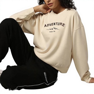 Sudadera con Capucha Extra Grande para Mujer, Cuello Redondo, Diseño Sólido, Felpa, 100% Algodón, Transpirable, Impermeable, Diseño con Logotipo en la Espalda, 300g - Product Image 1