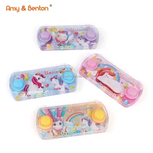 Einhorn Wasserspiele Handheld Wasser ring Reises pielzeug Road Trip Essentials Kinder Wasser ring werfen Spielzeug Goody Bag Füllstoffe