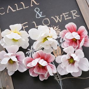 ดอกแมกโนเลีย CallaFloral ดอกไม้ประดิษฐ์ สีขาว สีชมพู สีชมพูอ่อน สำหรับตกแต่งงานแต่งงาน ทำจาก PVC ยางนิ่ม สไตล์ INS - Product Image 2