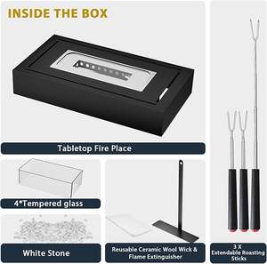 Kit Portátil para Hacer S'mores con Chimenea de Mesa, Mini Chimenea Interior/Exterior para Decoración de Patio y Hogar, Categoría de Producto Chimeneas - Product Image 6