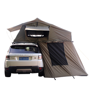 <span class=keywords><strong>Tente</strong></span> <span class=keywords><strong>de</strong></span> toit souple <span class=keywords><strong>pliable</strong></span> pour camping familial en plein air avec annexe, vente en gros Chine - Product Image 1