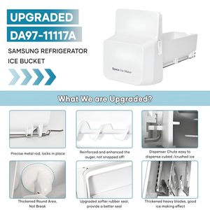 Xô đá tủ lạnh DA97-11117A, thay thế Tương thích với Máy làm đá tủ lạnh <span class=keywords><strong>Samsung</strong></span> - Product Image 3