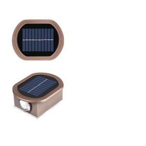 Lampe murale solaire d'extérieur carrée à LED, angle de faisceau de 20 degrés, diffuseur en verre trempé pour patio, porte, cour - Product Image 1