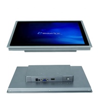 Écran tactile industriel RS232 de 15,6 pouces, montage VESA intégré, ordinateur d'automatisation, panneau de commande PLC J1900, PC Win10 en stock