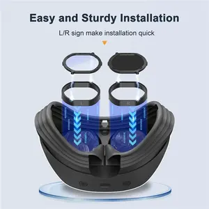 <span class=keywords><strong>Gafas</strong></span> magnéticas <span class=keywords><strong>VR</strong></span> para <span class=keywords><strong>PS</strong></span> VR2, lentes para miopía, <span class=keywords><strong>gafas</strong></span> antiazules, marco de protección de desmontaje rápido para accesorios de piezas PSVR2 - Product Image 3