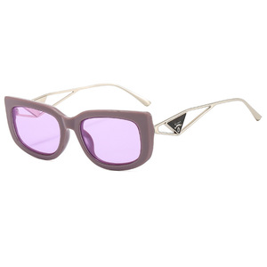 Gafas de Sol de Moda con Diseño de Ojo de Gato para Mujer, Marca de Diseñador, Lentes de PC y Metal, Coloridas - Product Image 3