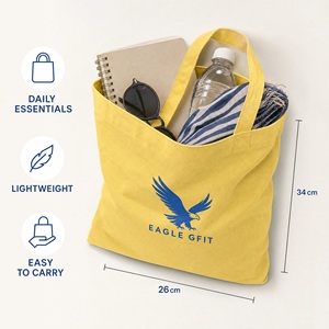 Sac fourre-tout promotionnel réutilisable en tissu écologique avec deux poignées ouvertes, motif personnalisé, logo imprimé, commande en gros pour les activités commerciales - Product Image 5