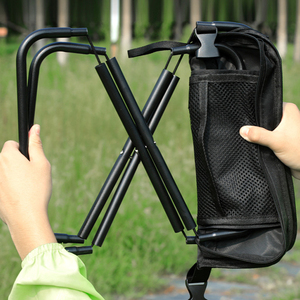 Tabouret pliable portable Mydays pour l'extérieur avec poche en filet et sangle de transport pour la pêche, la chasse, la randonnée et le <span class=keywords><strong>camping</strong></span> - Product Image 5